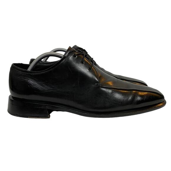 Cole Haan C02412 Black Leather Apron Toe Oxfords Shoes Size 11 - Picture 1 of 9